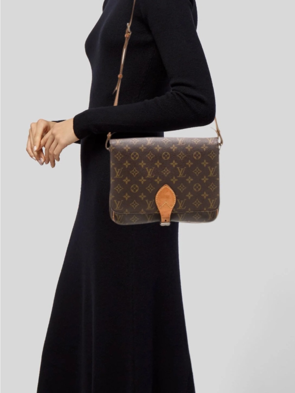 Louis Vuitton Monogram Canvas Cartouchiere Shoulder bag  No Strap
